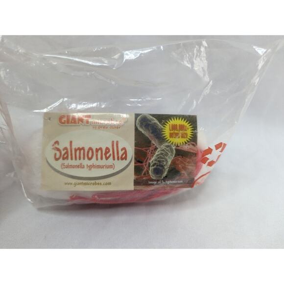 Giant‎ Microbes Plush - Salmonella (Salmonella Typhimurium) 6" New Sealed - Picture 2 of 10
